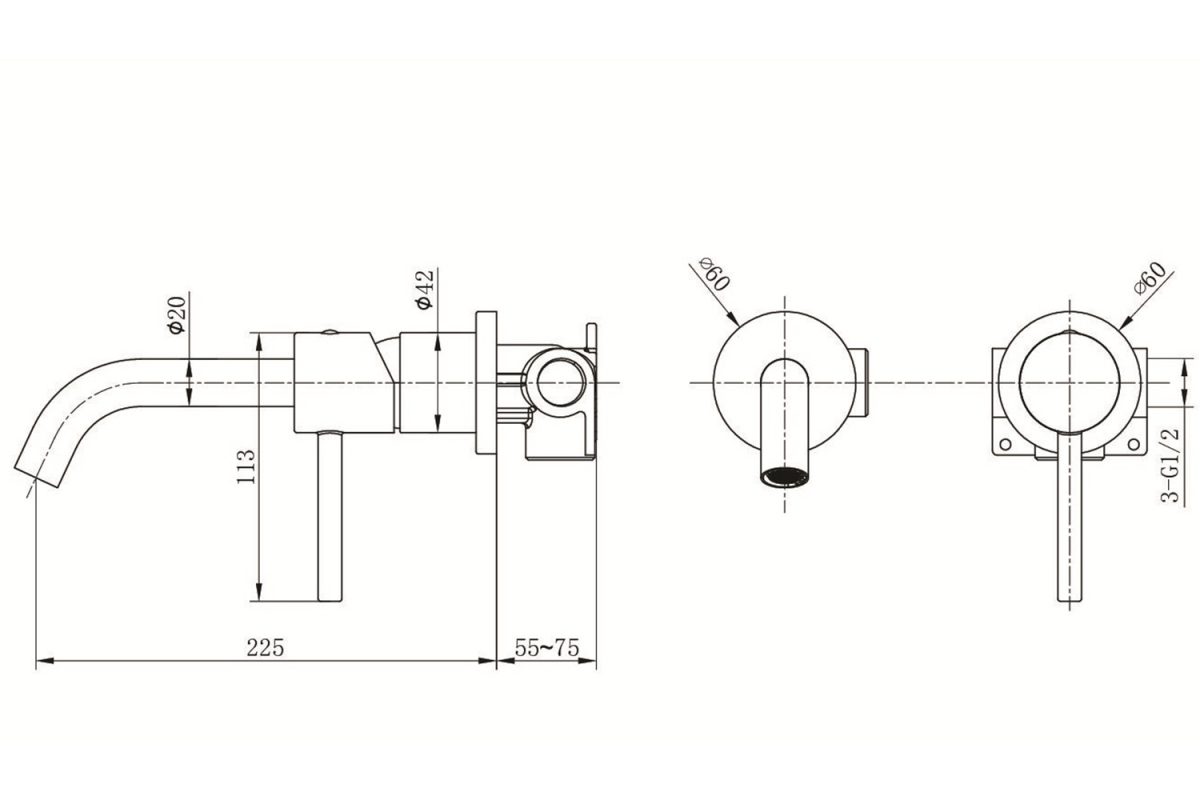Вграден смесител за мивка Monza - Image 2