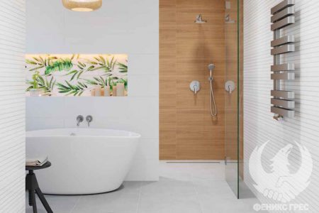 Snow Glossy 25x75 серия плочки за баня