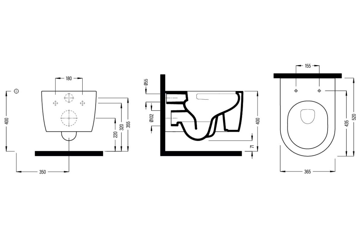 Конзолна тоалетна Solid с капак Amaro - Image 3