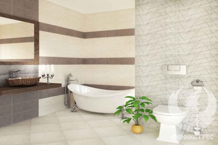 Space Beige 20x60 серия плочки за баня