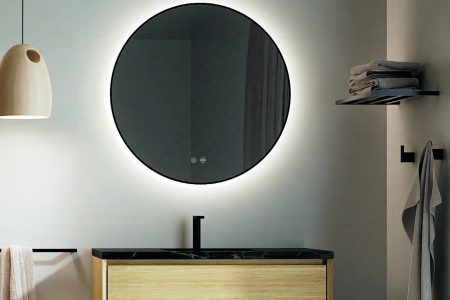 Кръгло огледало с лед осветление Spot 80