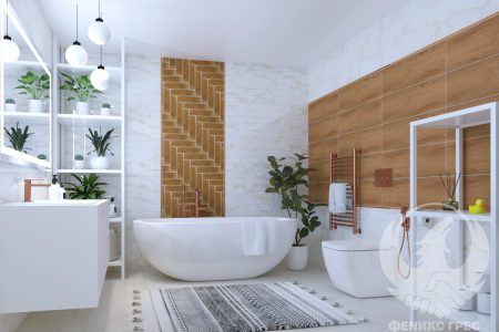 Ascot Gold 25x75 серия плочки за баня