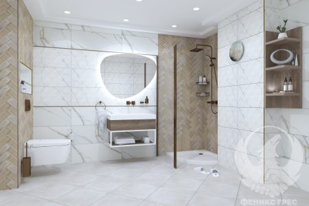 Aston Gold Matt 33.3x90 серия плочки за баня