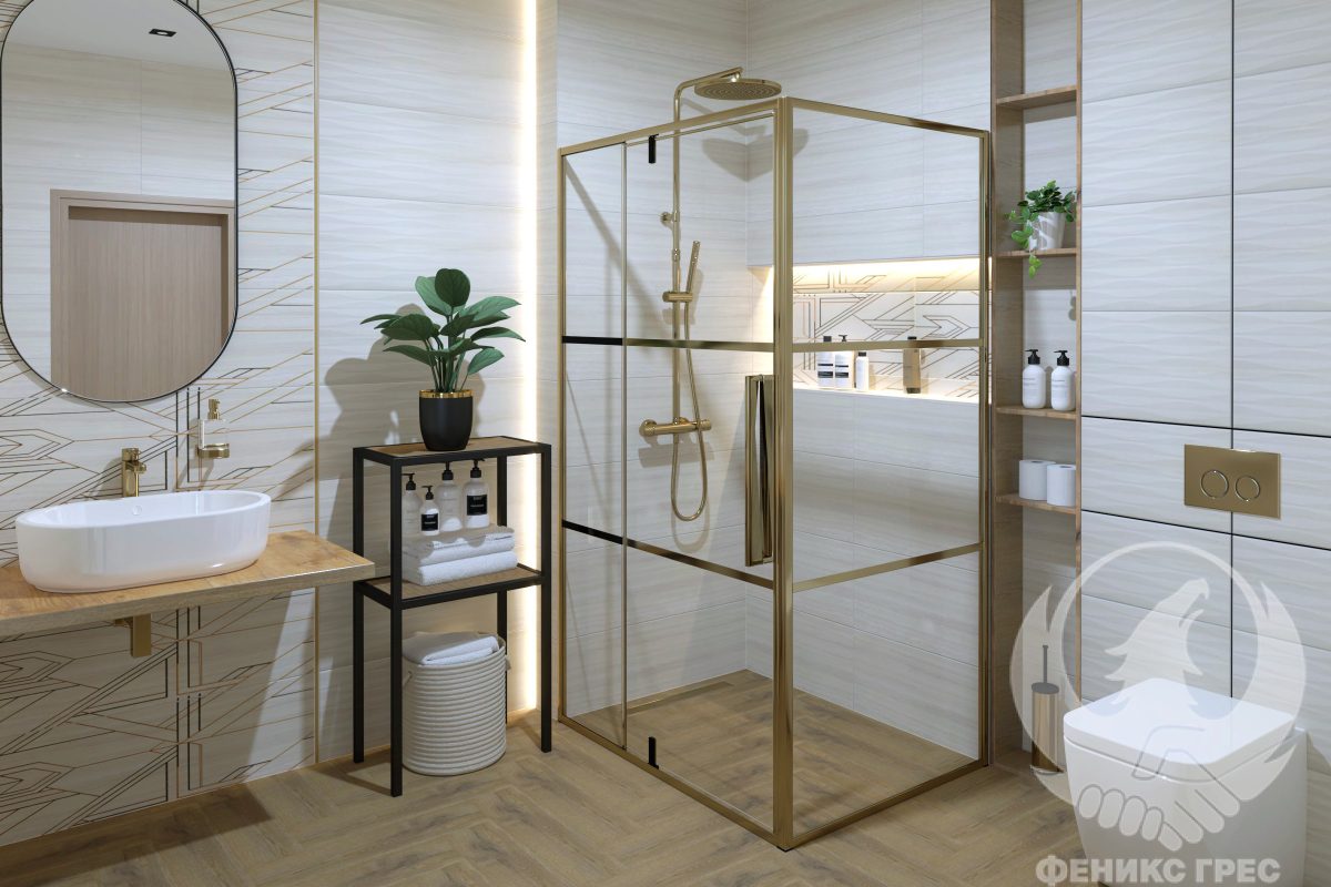 Belladonna Beige 30x90  серия плочки за баня - Image 1