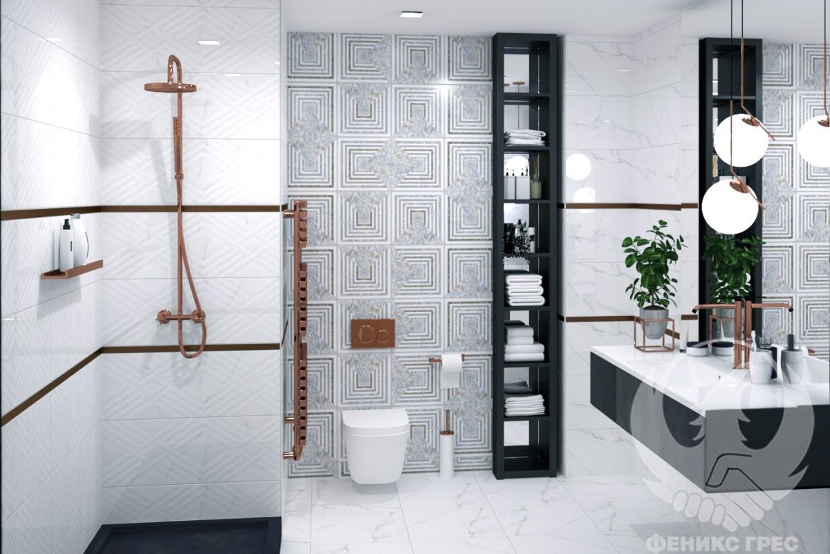 Calacatta 30x90 серия плочки за баня - Image 1