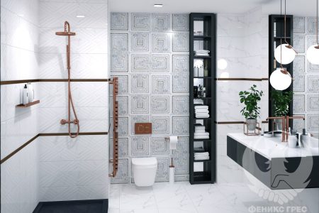 Calacatta 30x90 серия плочки за баня