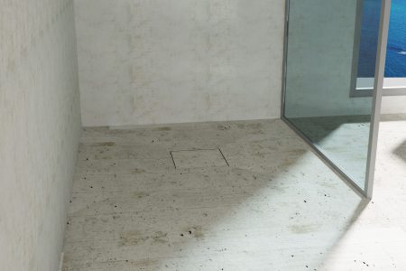 Точков подов сифон Sumi Level 20х20 см за вграждане на плочка