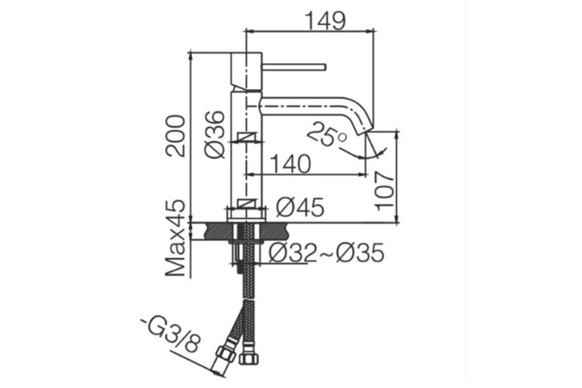 Смесител за мивка Monza - Image 2
