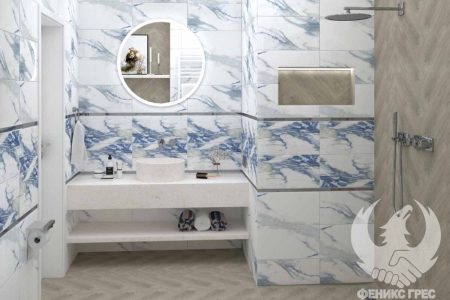 Valeria Blue 25x50 серия плочки за баня