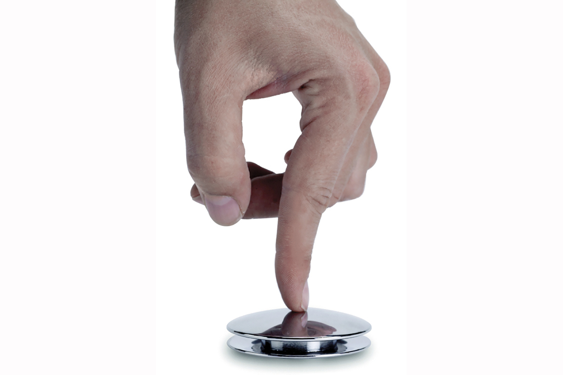 valvula-clic-clac-cromada2-1.jpg Сифон клик-клак Aquassent за мивки без преливник - Image 1