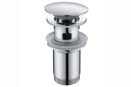 Сифон клик-клак за мивки с преливник Хром