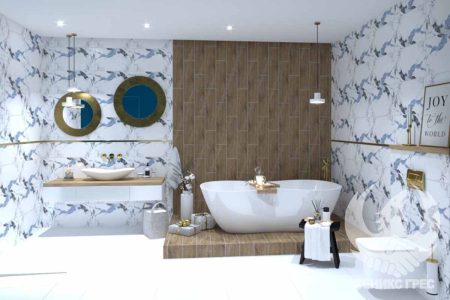 Yura Blue 33.3x55 серия плочки за баня