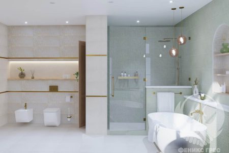 Lisbon Sand/Olive 30x75 серия плочки за баня