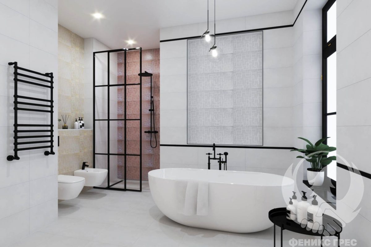 Lisbon White/Clay/Sand/Town 30x75 серия плочки за баня - Image 1