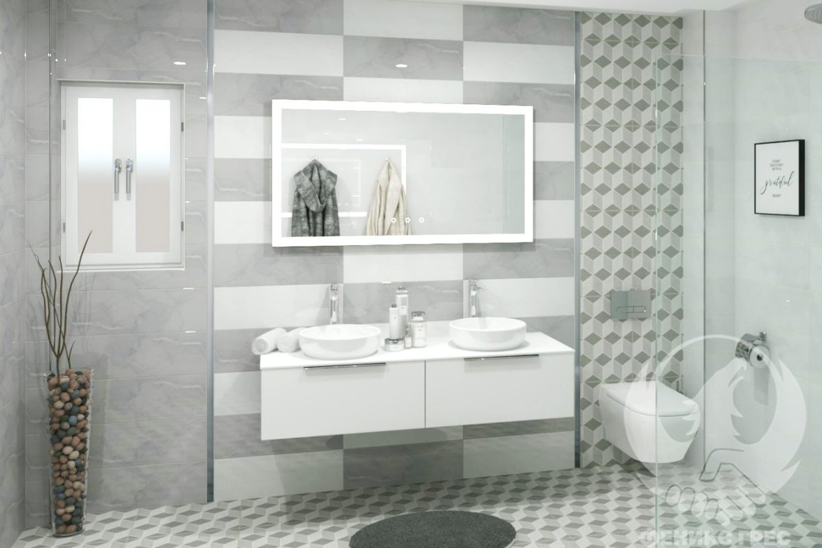 Gravel Gris 20x60 серия плочки за баня - Image 1