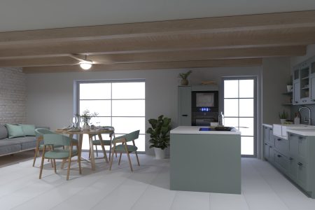 Saten White 45x45 гранитогрес