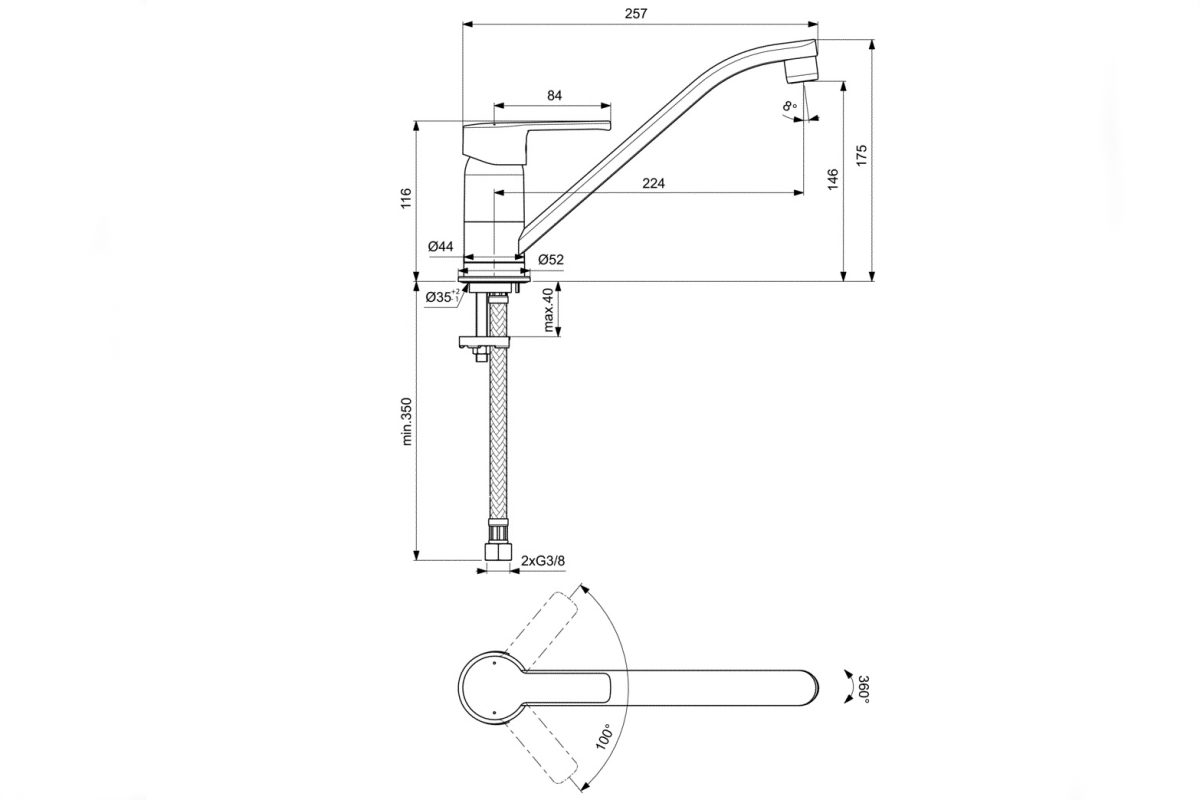 Кухненски смесител Calista B0877AA - Image 2