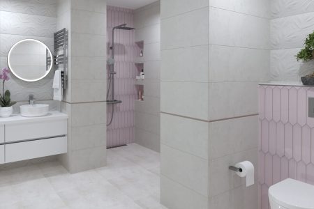 Village Blanco 30x90 серия плочки за баня