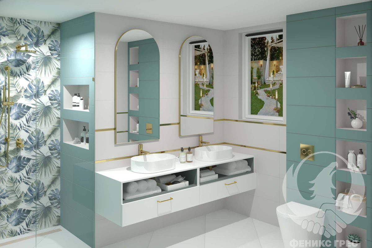 Vogue Teal 30x90 серия плочки за баня - Image 1
