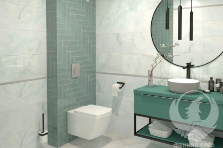 Onix Blue 30x90 серия плочки за баня