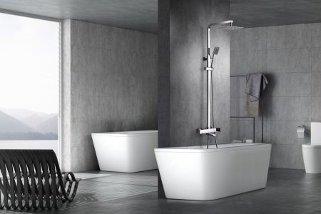 Душ колона FIYI със сгъваем чучур