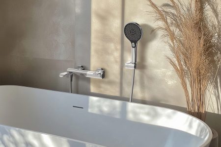 Термостатен смесител за вана/душ със сгъваем чучур Cosy