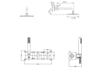 Вградена термостатна душ система Tibet - Image 2